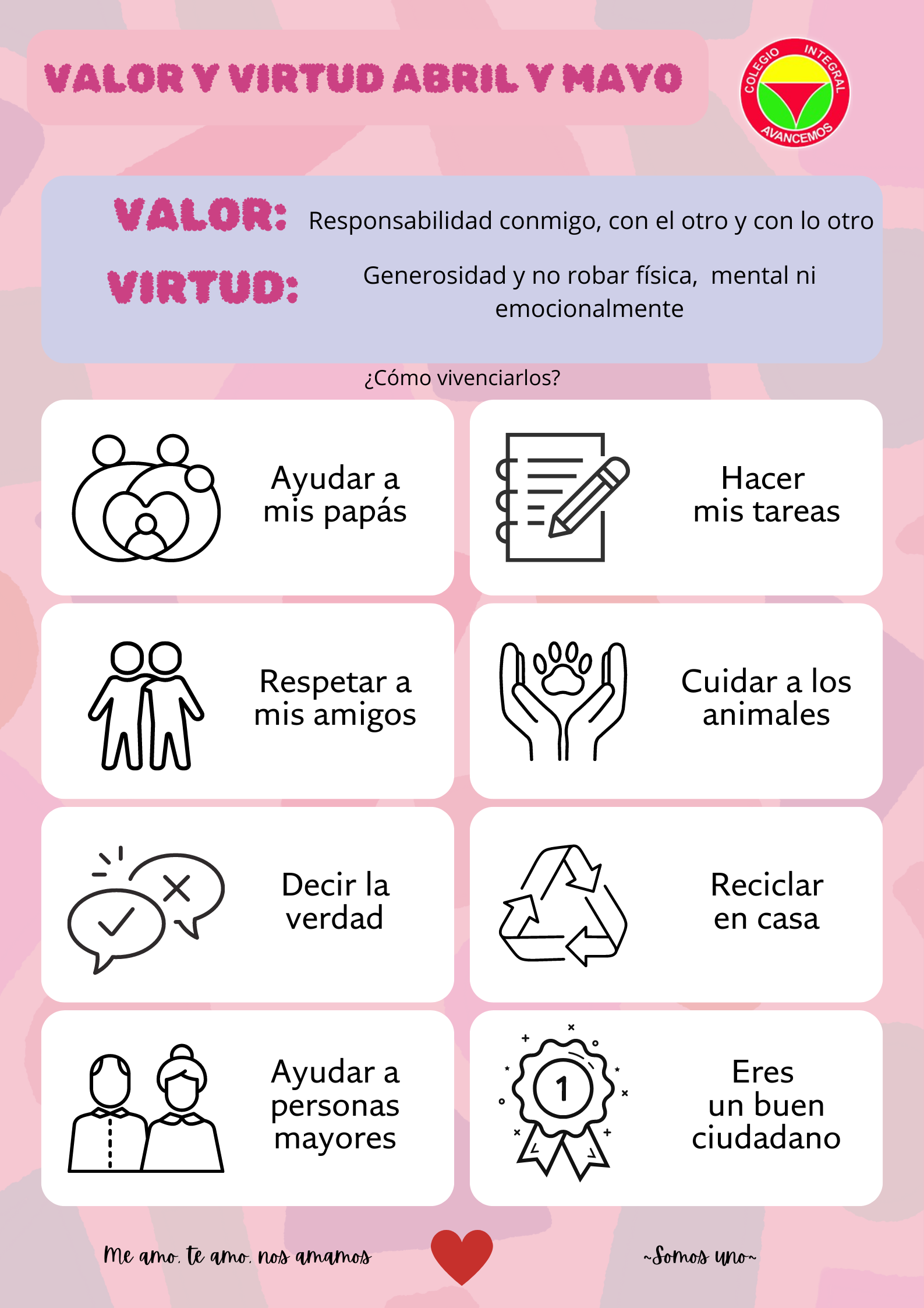 VALOR Y VIRTUD (ABRIL Y MAYO) 2024 